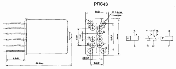 Реле РПС43